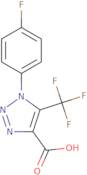 1-(4-Fluorophenyl)-5-(trifluoromethyl)-1H-1,2,3-triazole-4-carboxylic acid