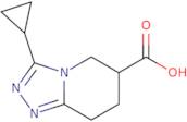 3-Cyclopropyl-5H,6H,7H,8H-[1,2,4]triazolo[4,3-a]pyridine-6-carboxylic acid