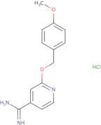 2-[(4-Methoxyphenyl)methoxy]pyridine-4-carboximidamide hydrochloride