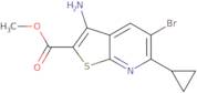 Methyl 3-amino-5-bromo-6-cyclopropylthieno[2,3-b]pyridine-2-carboxylate