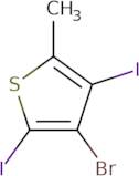 3-Bromo-2,4-diiodo-5-methylthiophene