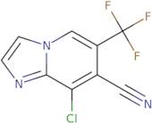 8-Chloro-6-(trifluoromethyl)imidazo[1,2-a]-pyridine-7-carbonitrile