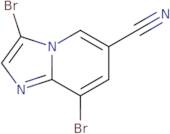 3,8-Dibromoimidazo[1,2-a]pyridine-6-carbonitrile