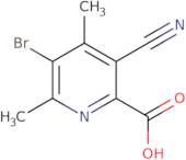 5-Bromo-3-cyano-4,6-dimethyl-2-pyridinecarboxylic acid