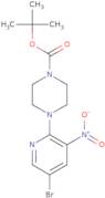 tert-Butyl 4-(5-bromo-3-nitro-2-pyridinyl)tetrahydro-1(2H)-pyrazinecarboxylate