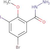 5-Bromo-3-iodo-2-methoxybenzenecarbohydrazide