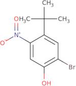 2-Bromo-4-(1,1-dimethylethyl)-5-nitrophenol