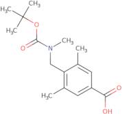 4-({[(tert-Butoxy)carbonyl](methyl)amino}methyl)-3,5-dimethylbenzoic acid