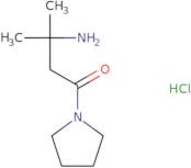 3-amino-3-methyl-1-pyrrolidino-1-butanone hcl