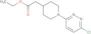 ethyl 2-[1-(6-chloro-3-pyridazinyl)-4-piperidyl]acetate