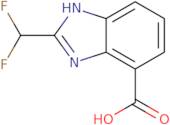 2-(Difluoromethyl)-1H-1,3-benzodiazole-4-carboxylic acid