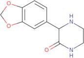 3-(1,3-Dioxaindan-5-yl)piperazin-2-one