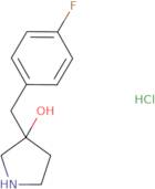 3-[(4-Fluorophenyl)methyl]pyrrolidin-3-ol hydrochloride