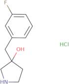 3-[(3-Fluorophenyl)methyl]pyrrolidin-3-ol hydrochloride