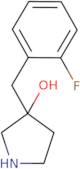 3-[(2-Fluorophenyl)methyl]pyrrolidin-3-ol