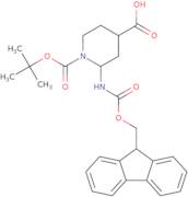 2-Aminopiperidine-4-carboxylic acid, N1-Boc 2-Fmoc protected