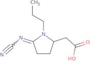rac N-Propyl-2-cyanimidopyrrolidine-5-acetic acid