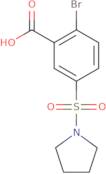 2-Bromo-5-(pyrrolidine-1-sulfonyl)benzoic acid