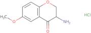 3-Amino-6-methoxy-2,3-dihydrochromen-4-one hydrochloride