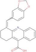 4-(1,3-Dioxaindan-5-ylmethylidene)-1,2,3,4-tetrahydroacridine-9-carboxylic acid