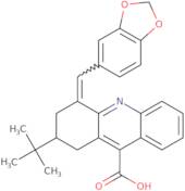 4-(1,3-Dioxaindan-5-ylmethylidene)-2-tert-butyl-1,2,3,4-tetrahydroacridine-9-carboxylic acid