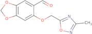 6-[(3-Methyl-1,2,4-oxadiazol-5-yl)methoxy]-1,3-dioxaindane-5-carbaldehyde