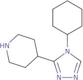 4-(4-Cyclohexyl-4H-1,2,4-triazol-3-yl)piperidine