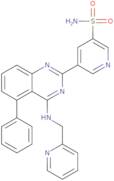 5-(5-Phenyl-4-(pyridin-2-ylmethylamino)quinazolin-2-yl)pyridine-3-sulfonamide