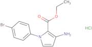 Ethyl 3-amino-1-(4-bromophenyl)-1H-pyrrole-2-carboxylate hydrochloride