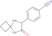 4-(7-Oxo-5,8-diazaspiro[3.4]oct-6-yl)benzonitrile