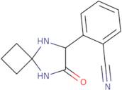 2-(7-Oxo-5,8-diazaspiro[3.4]oct-6-yl)benzonitrile