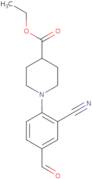 Ethyl 1-(2-cyano-4-formylphenyl)piperidine-4-carboxylate