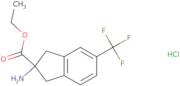 Ethyl 2-amino-5-(trifluoromethyl)-2,3-dihydro-1H-indene-2-carboxylate hydrochloride