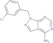 1-[(3-Chlorophenyl)methyl]-1H-pyrazolo[3,4-d]pyrimidin-4-amine