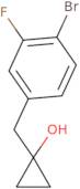 1-[(4-Bromo-3-fluorophenyl)methyl]cyclopropan-1-ol