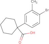 1-(4-Bromo-3-methylphenyl)cyclohexane-1-carboxylic acid