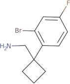 1-(2-Bromo-4-fluorophenyl)cyclobutanemethanamine