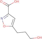 5-(3-Hydroxypropyl)-1,2-oxazole-3-carboxylic acid