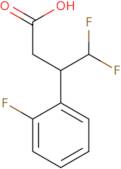 4,4-Difluoro-3-(2-fluorophenyl)butanoic acid