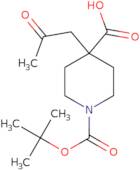 1-[(tert-Butoxy)carbonyl]-4-(2-oxopropyl)piperidine-4-carboxylic acid