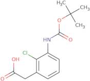 2-(3-{[(tert-Butoxy)carbonyl]amino}-2-chlorophenyl)acetic acid