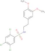 (2-(3,4-dimethoxyphenyl)ethyl)((2,4,5-trichlorophenyl)sulfonyl)amine