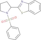 2-[1-(Benzenesulfonyl)pyrrolidin-2-yl]-1,3-benzothiazole