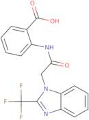 2-({2-[2-(Trifluoromethyl)-1H-1,3-benzimidazol-1-yl]acetyl}amino)benzenecarboxylic acid