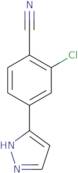 2-Chloro-4-(1H-pyrazol-5-yl)benzonitrile