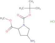 1-tert-Butyl 2-methyl 4-aminopyrrolidine-1,2-dicarboxylate hydrochloride