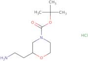 tert-Butyl 2-(2-aminoethyl)morpholine-4-carboxylate hydrochloride