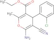 Ethyl 6-amino-4-(2-chlorophenyl)-5-cyano-2-methyl-4H-pyran-3-carboxylate