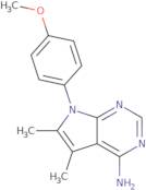 7-(4-Methoxyphenyl)-5,6-dimethyl-7H-pyrrolo[2,3-d]pyrimidin-4-amine