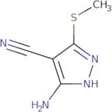 3-Amino-5-(methylthio)pyrazole-4-carbonitrile